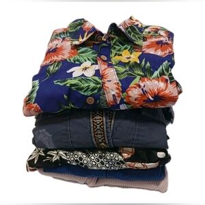 5 Women's Tops 1-Denim & Flower-Hippie Rose-Banana Republic-Jonathan Martin Sz M